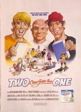 Mr. Clean Magic Eraser DUO 2004 Advertisement - When the parents take a vacation, the kids take over.