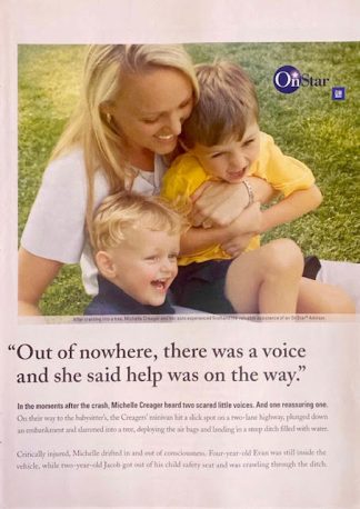 On Star by General Motors 2004 Advertisement with Michelle Creager