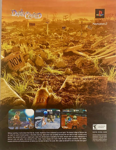 Sony 2001 Advertisement for Dark Cloud Video Game