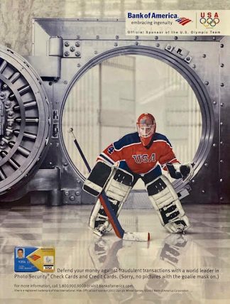 Bank of America 2002 Advertisement – Olympics Ice Hockey with Chris Edwards