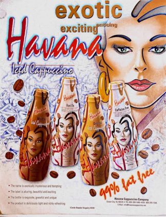 Havana Iced Cappuccino Ad 2001 -Exotic Exciting Enticing
