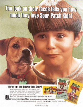 Sour Patch Candy Ad 2001 – We’ve put the Power into Sour!