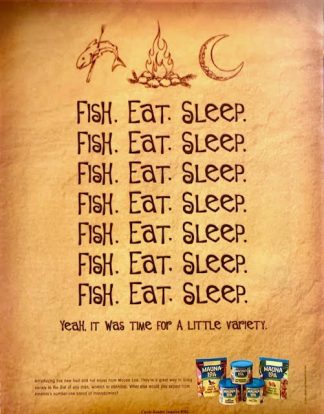 Mauna Loa Fruit and Nut Mixes Ad 2001- FISH. EAT. SLEEP.
