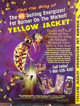 YELLOW JACKET Fat Burner Ad 2000 – Feel the Sting
