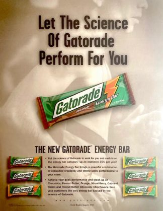 Gatorade Energy Bar Ad 2000 – Introduction of the Gatorade Bar