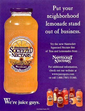Nantucket Squeezed Nectars Ad 2000 – Mango Lemonade