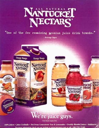 Nantucket Squeezed Nectars Ad 2001 – “We’re juice guys”