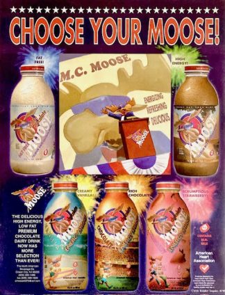 Moose Energy Shake -CHOOSE YOUR MOOSE! Ad from 2000