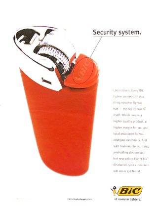 BIC Lighter Ad 2001 – Security System