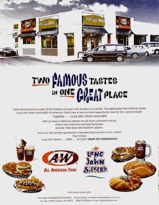 A&W and Long John Silvers Ad 2000 – “Two famous tastes in one great place”