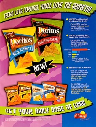 Frito Lay Doritos Ad 2000 – Teens Love Doritos You’ll Love the Growth!