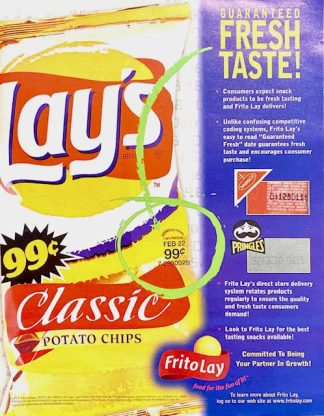 Frito Lay Potato Chips Ad 2000 – “Guaranteed fresh Taste!”