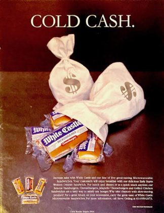 White Castle Burgers Ad 2001 – Cold Cash