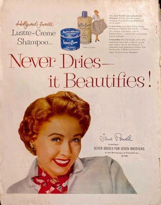 Lustre Crème Shampoo Ad 1954 – Jane Powell