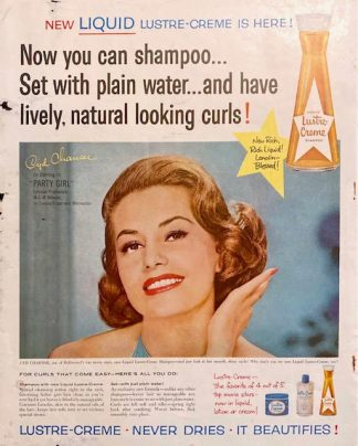 Lustre Crème Shampoo Ad 1954 – Cyd Charisse