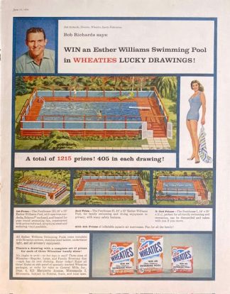 Wheaties Breakfast of Champions Ad 1959 – Ester Williams