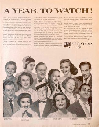 NBC Television Ad 1955 – A Year to Watch