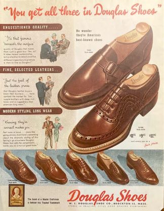Douglas Shoes Ad 1948 – Tugs and Clyde