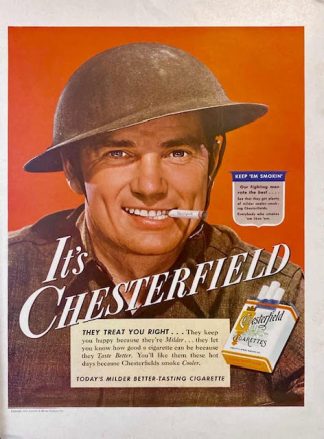 Chesterfield Cigarettes Ad-1942-KEEP’EM SMOKIN