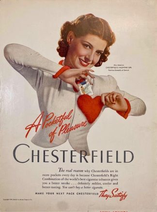 Chesterfield Cigarettes Ad 1941 – Miss America Patricia Donnelly