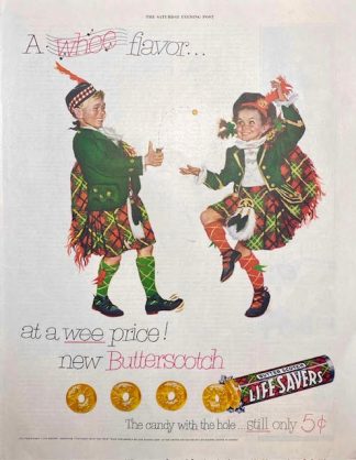 Life Savers 1952 Ad – A Wee flavor… at a wee price!