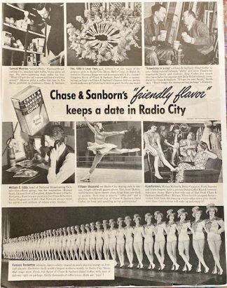 Chase and Sanborn Coffee Ad 1940 – Radio City