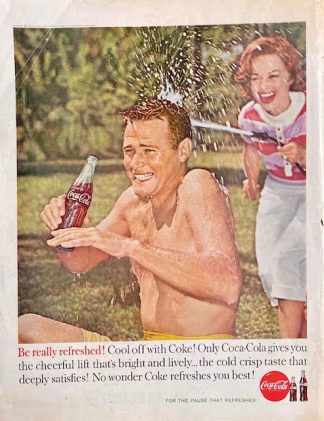 Coke 1960 Cool off with Coke Large Ad