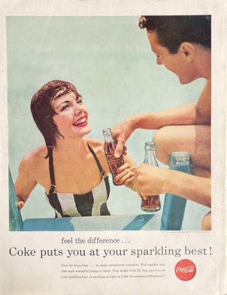 Coke Large 1956 Ad - Feel the Difference