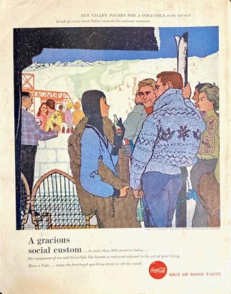 Coke Ad 1957 – Sun Valley by Jack Potter
