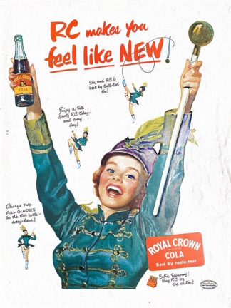 Royal Crown Cola 1946 Ad – RC Makes you feel like NEW!  