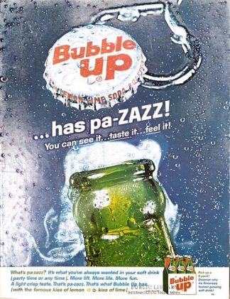 Bubble Up Soda Pop 1962 - …has pa-ZAZZ!