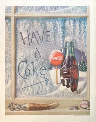 Coke Ad 1952 – Have a Coke - Winter Window