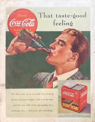 Coke Ad 1939 - That taste-good feeling