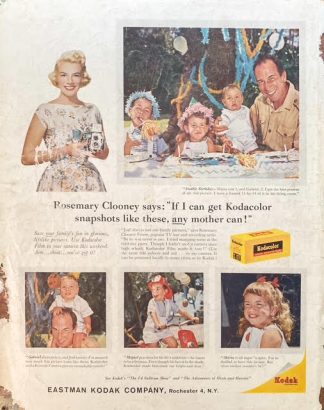Kodak 1959 Ad – Rosemary Clooney