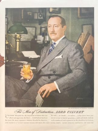 Lord Calvert Whisky 1946 Ad – Mr. Danton Walker