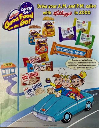 Kellogg’s Products in 2000 Ad – “Good Food on the Go!”
