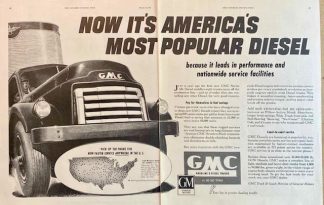 GMC Series 650 Diesel Middleweight Trucks 1951 Ad – Now It’s America’s Most Popular Diesel
