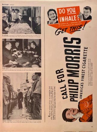 Phillip Morris Cigarettes 1941 Advertisement – Do You Inhale?