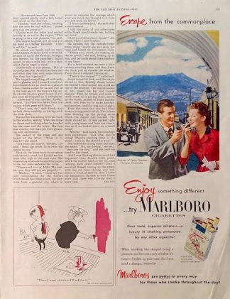 Marlboro Cigarettes 1952 Advertisement – Antigua, Guatemala