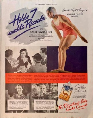 CAMEL Cigarettes 1937 Advertisement – Lenore Kight Wingard