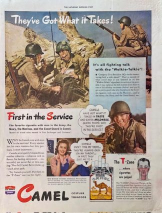 Camel Cigarettes 1943 Advertisement – Got What it Takes!