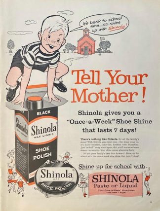 SHINOLA Brand 1960 Shoe Polish Advertisement – Tell Your Mother!