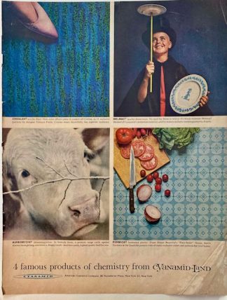 American Cyanamid Company 1960 Ad - 4 famous Products