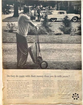 Commercial Bank of the United States 1960 Ad Do They…