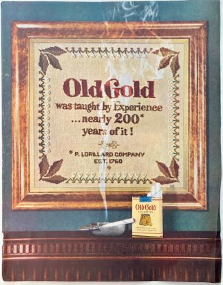 Old Golds Cigarettes 1952 Advertisement 200 Years of It