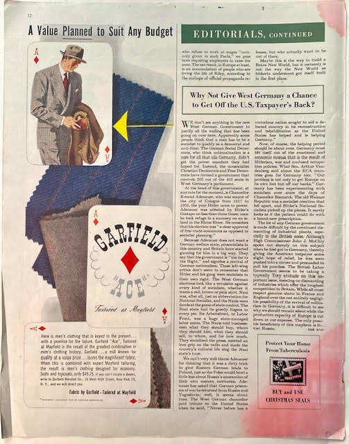 Old Golds Cigarettes 1952 Advertisement 200 Years of It - Image 2