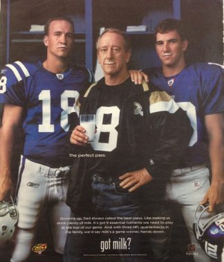 Peyton, Archie and Eli Manning - GOT MILK? 2009 Ad