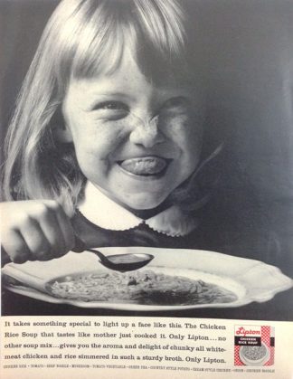 Lipton Soup 1962 Ad A Face Like This...