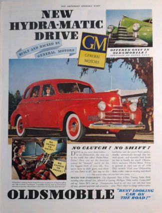 Oldsmobile Sixty 4 Door Touring Sedan 1940 Ad - Red Car