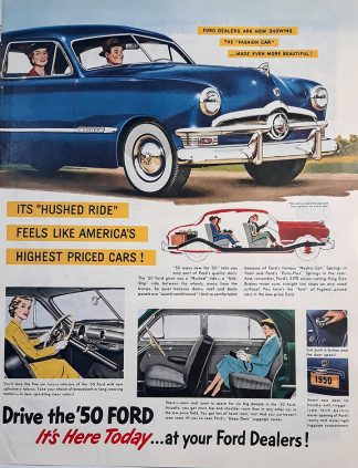 Ford Cars 1949 Ad - Drive the 50 Ford